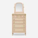 Elsie de Wolfe, Custom chest of drawers with mirror, c. 1911, painted wood, mirrored glass