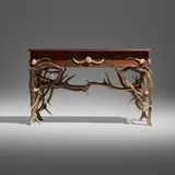 Rustic, Console, antlers, pine