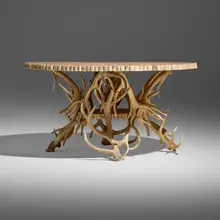 Rustic, Center table, antlers, pine