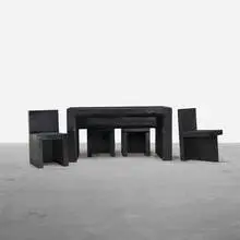 Max Lamb, Poly dining set, 2010, lacquered styrofoam