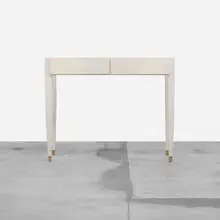 customized console by Gio Ponti and Cristina Longo, 1953 / 2005, lacquered Italian walnut, brass, sold Apr 2012