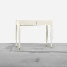 customized console by Gio Ponti and Cristina Longo, 1953 / 2005, lacquered Italian walnut, brass, sold Apr 2012