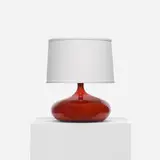Jacques & Dani Ruelland, table lamp, c. 1960, glazed earthenware, paper