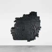 Louise Nevelson, untitled, 1972, lacquered wood construction