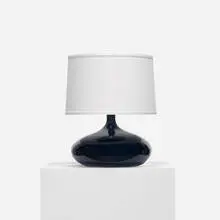 table lamp by Jacques & Dani Ruelland, c. 1960, glazed earthenware, paper, sold Apr 2012