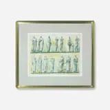 Henry Moore, untitled (Standing Figures), 1949, lithograph on paper