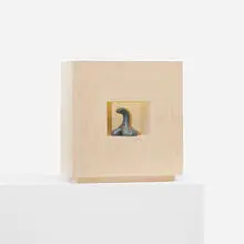 Curley by Ken Price, 2005, hand-painted clay, birch plywood, sold Apr 2012