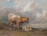 Ra Thomas Sidney Cooper, In the meadow, oil on panel