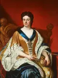 Sir Godfrey Kneller, Portrait of Queen Anne (1665-1714) in coronation robes, seated, holding the orb, oil on canvas