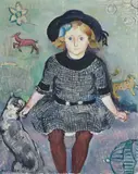 Émile Bressler, Enfant blonde, oil on canvas