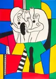 Fernand Léger, Étude pour Sao Paulo I, gouache, ink and pencil on wove paper