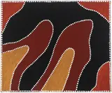 Tommy Carroll, Big Hill Country Doon Doon, ochre on canvas