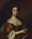 Sir Peter Lely, A portrait of a woman painted in an oval, oil on canvas