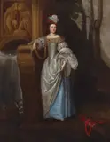 Cornelis Janssens van Ceulen, Portrait of a lady, traditionally identified as the Duchesse de Chaumberg, oil on canvas