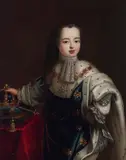 Pierre Gobert, A portrait of the young Louis XV, oil on canvas