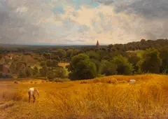 John Clayton Adams, Hindhead from Ockley (Surrey), 1876, oil on canvas
