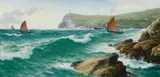 David James, Bradda Head of Man, oil on canvas