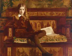 Frederick Samuel Beaumont, A portrait of John Eric Learmonth, oil on canvas
