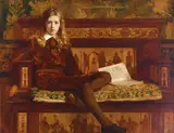 Frederick Samuel Beaumont, A portrait of John Eric Learmonth, oil on canvas
