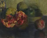 Mateo Herrera, Naturaleza muerta con granada, oil on panel