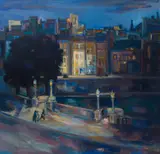 Marion Hewlett Pike, Pont Neuf at night; Barbados landscape (two works)