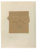 Eduardo Chillida, Ohne Titel, 1979, Collage und Silberbronze auf Papier