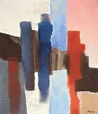 Fritz Winter, vor-weiß, 1967, Öl auf Leinwand