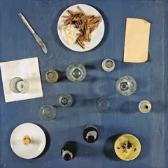Daniel Spoerri, Tableau piège, 1972, Assemblage auf Holz