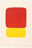 Red over Yellow by Ellsworth Kelly, 1964-65, Lithograph on Rives BFK, sold Dec 2011