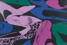 Andy Warhol, Shoes, 1980, Screenprint with diamond dust on Arches Aquarelle (Cold Press) paper