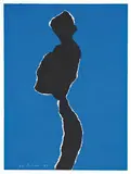 Emerson Woelffer, A: Exhibition poster for Poindexter Gallery; B: Figure; C: Untitled, 1959-1969, A-C: Lithograph