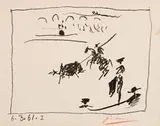 La Pique by Pablo Picasso, 1961, Lithograph, sold Dec 2011