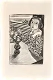 Figure Assise, Bouquet de Fleurs Devant la Mer or Jeune Fille au Bouquet de Fleurs by Henri Matisse, 1923, Lithograph on Japanese paper, sold Dec 2011