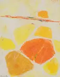 Untitled by Matsumi Kanemitsu, 1960, Crayon on paper, sold Dec 2011