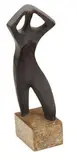 Seff Weidl, Untitled (Female figure), Bronze with marble base