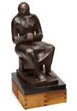Elizabeth Catlett, Untitled (seated female figure)