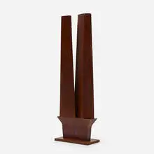Untitled by Beverly Pepper, iron with oxidized red-brown patina, sold Mar 2021