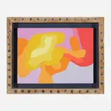 Frederick Hammersley, Family tree, #2, 1991, oil on board in artist's frame