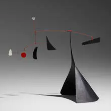 Alexander Calder, Untitled (Demi-cône), 1972, sheet metal, wire and paint