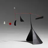 Untitled (Demi-cône) by Alexander Calder, 1972, sheet metal, wire and paint, sold Mar 2021