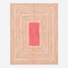 James Siena, Bracket painting (after jury duty #2), 1999, enamel on aluminum