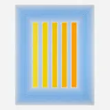 Richard Anuszkiewicz, Untitled (from the Temple Series), 1985, acrylic on canvas