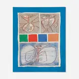 Achille Perilli, Caccia ai Fantasmi, 1962, oil and mixed media on canvas