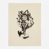 Marsden Hartley, Flowers in Goblet #2, 1923, lithograph