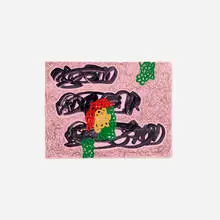 Untitled (Study) by Jonathan Lasker, 1991, acrylic, oil, pen and felt tip marker on paper, sold Mar 2021