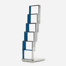 Beverly Pepper, Untitled, c. 1970, chrome-plated and enameled steel, chrome-plated and enameled brass