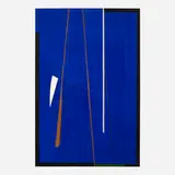 Stephen Edlich, Reflections on a Season's Landscape, A Shadow Play, 1982, acrylic polymer, paper, wood on primed cotton canvas