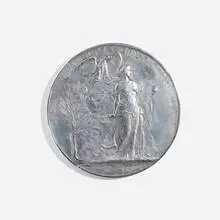 Isidore Konti, Jewish commemorative medal, 1905, silver