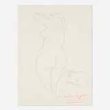 Pablo Picasso, Femme nue dos, 1956, etching on Arches