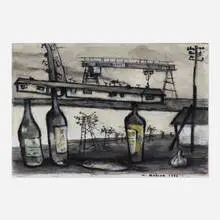 Oskar Rabine, Untitled, 1999, gouache and graphite on paper